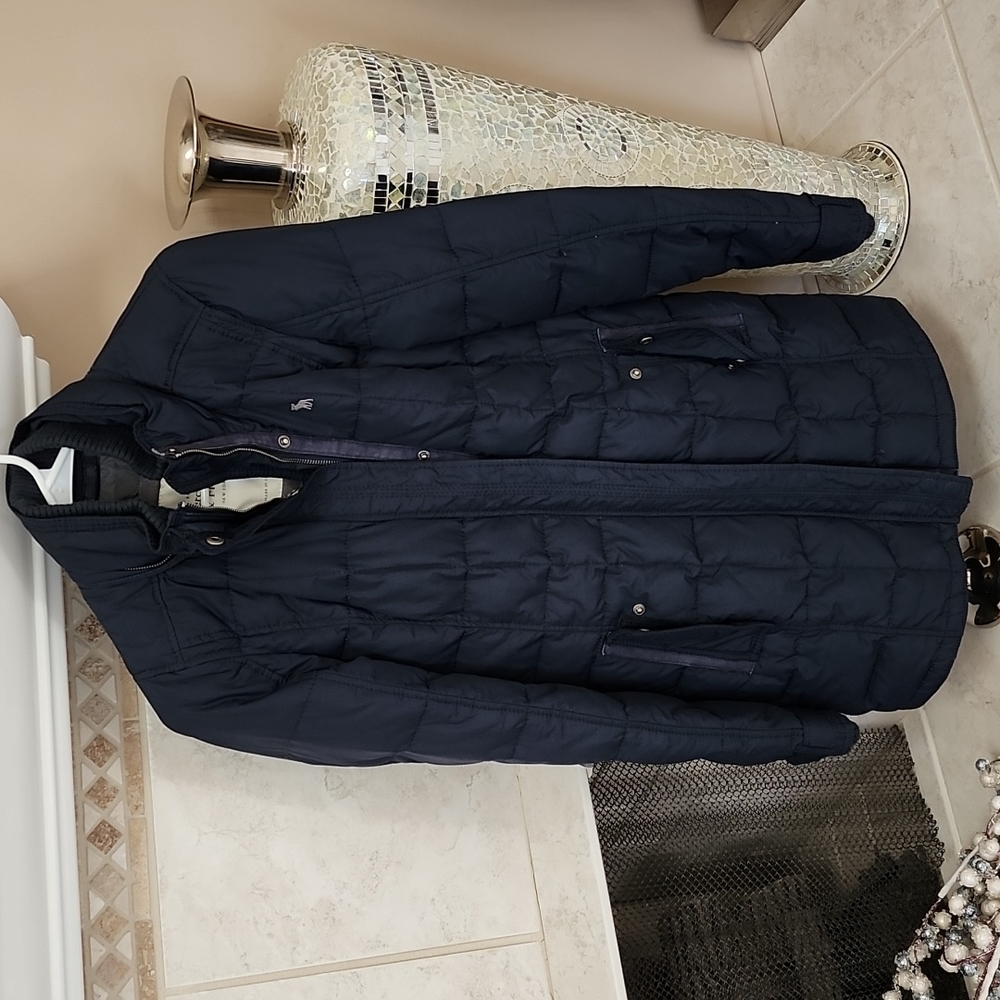 🌟💙🩵 WOMEN'S ABERCROMBIE NAVY MID-THIGH PUFFER COAT 🩵💙🌟